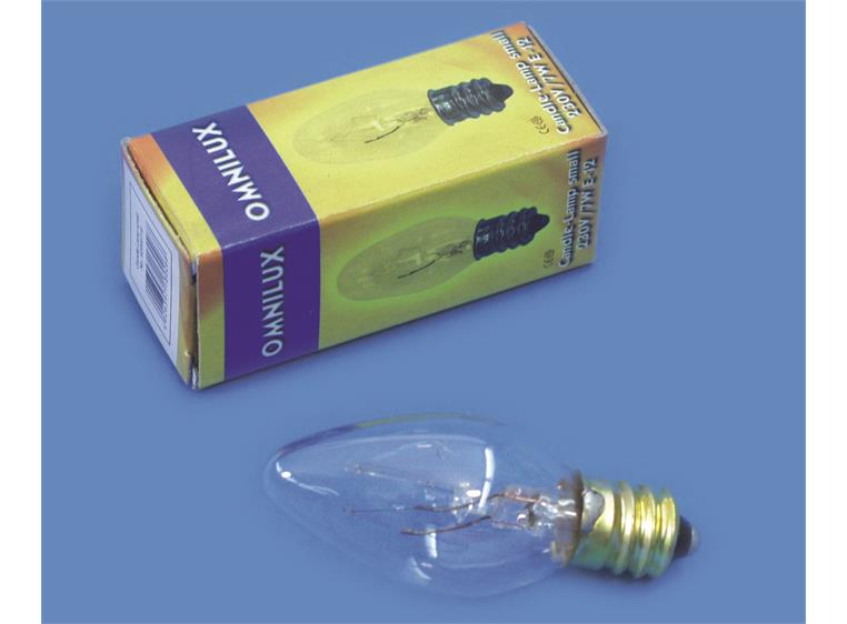 Omnilux 230V/10W E-12 candle-lamp small